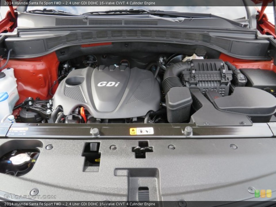 2.4 Liter GDI DOHC 16-Valve CVVT 4 Cylinder Engine for the 2014 Hyundai Santa Fe Sport #87006947
