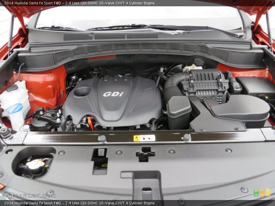 2.4 Liter GDI DOHC 16-Valve CVVT 4 Cylinder Engine for the 2014 Hyundai Santa Fe Sport #87008906