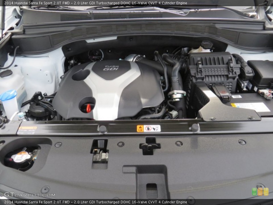 2.0 Liter GDI Turbocharged DOHC 16-Valve CVVT 4 Cylinder Engine for the 2014 Hyundai Santa Fe Sport #87010757