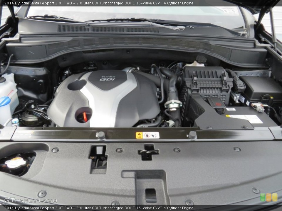 2.0 Liter GDI Turbocharged DOHC 16-Valve CVVT 4 Cylinder Engine for the 2014 Hyundai Santa Fe Sport #87012626