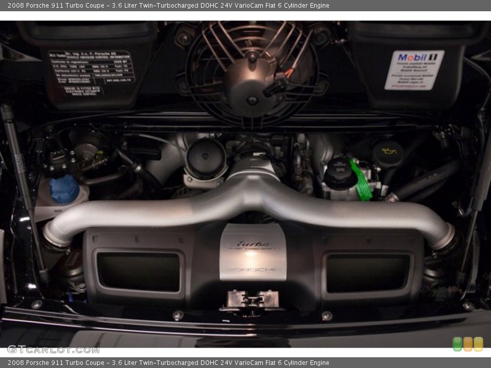 3.6 Liter Twin-Turbocharged DOHC 24V VarioCam Flat 6 Cylinder Engine for the 2008 Porsche 911 #87033105