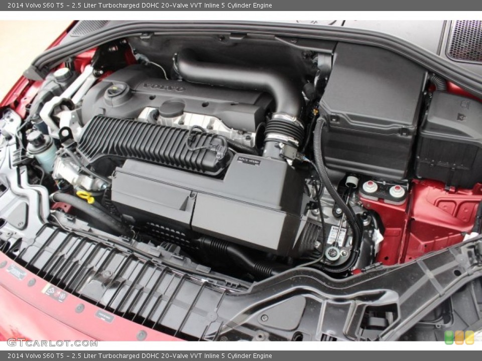 2.5 Liter Turbocharged DOHC 20-Valve VVT Inline 5 Cylinder Engine for the 2014 Volvo S60 #87038935