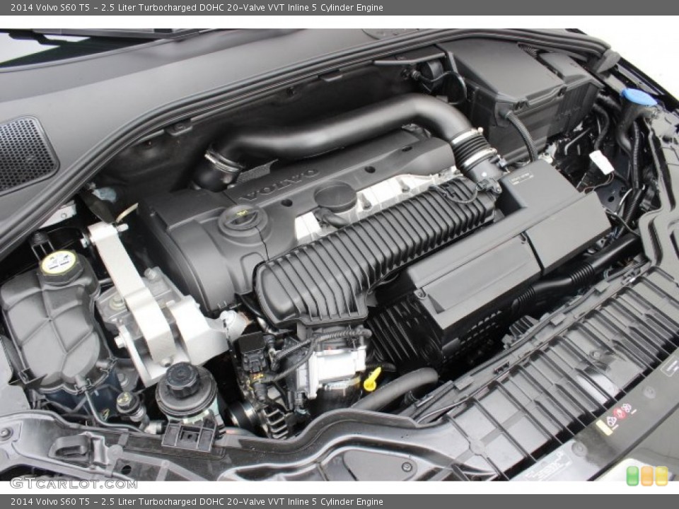 2.5 Liter Turbocharged DOHC 20-Valve VVT Inline 5 Cylinder Engine for the 2014 Volvo S60 #87040554