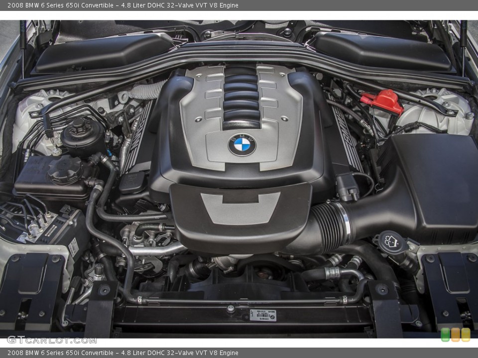 4.8 Liter DOHC 32-Valve VVT V8 Engine for the 2008 BMW 6 Series #87049617