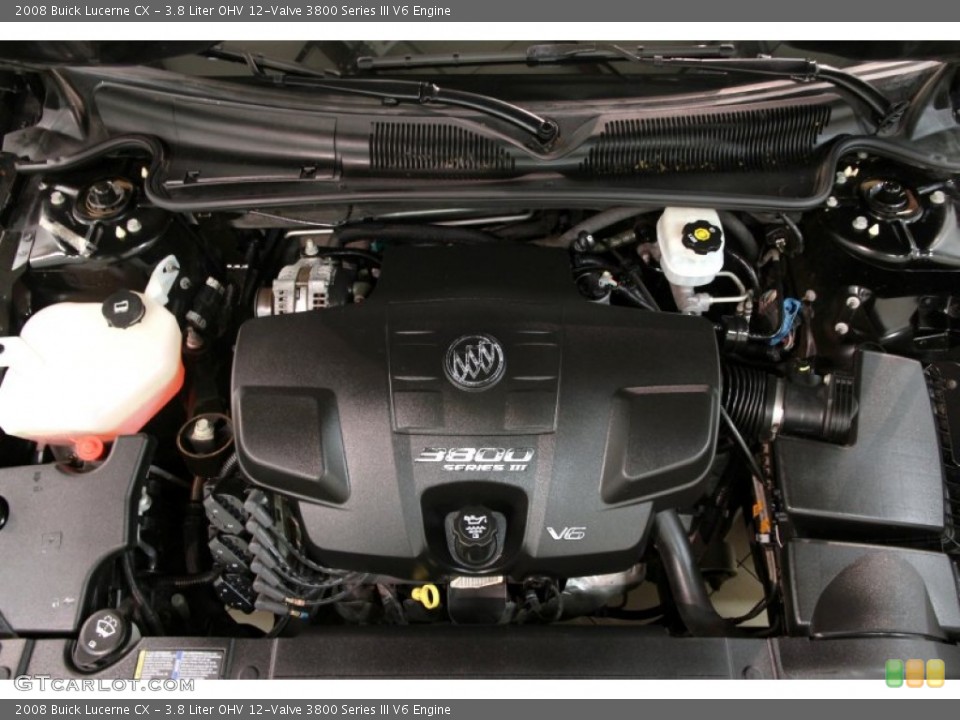 3.8 Liter OHV 12-Valve 3800 Series III V6 2008 Buick Lucerne Engine