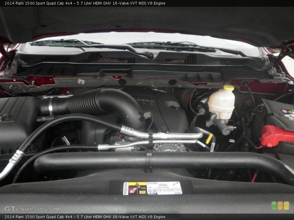 5.7 Liter HEMI OHV 16-Valve VVT MDS V8 Engine for the 2014 Ram 1500 #87099966