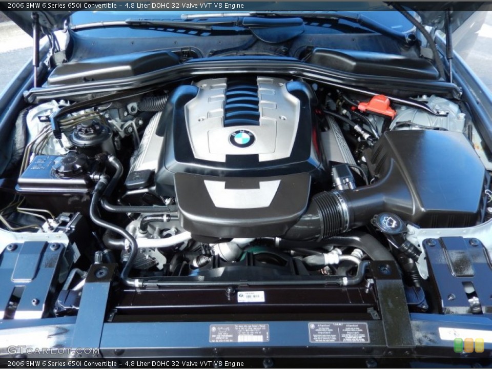 4.8 Liter DOHC 32 Valve VVT V8 2006 BMW 6 Series Engine
