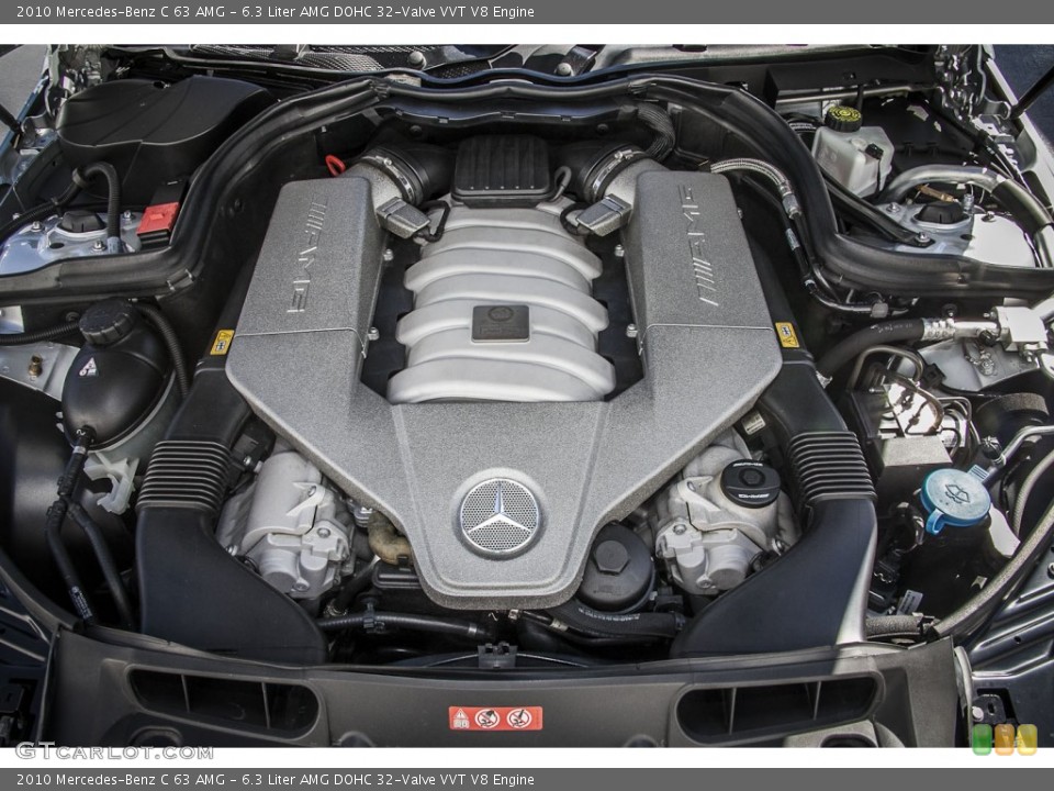 6.3 Liter AMG DOHC 32-Valve VVT V8 2010 Mercedes-Benz C Engine