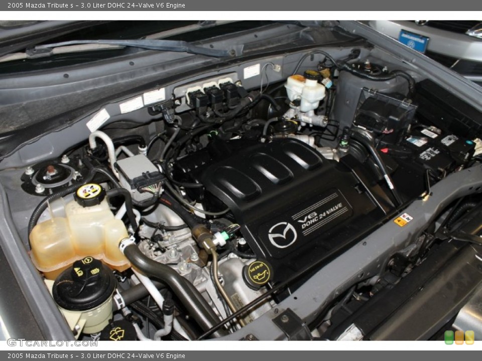 3.0 Liter DOHC 24-Valve V6 2005 Mazda Tribute Engine