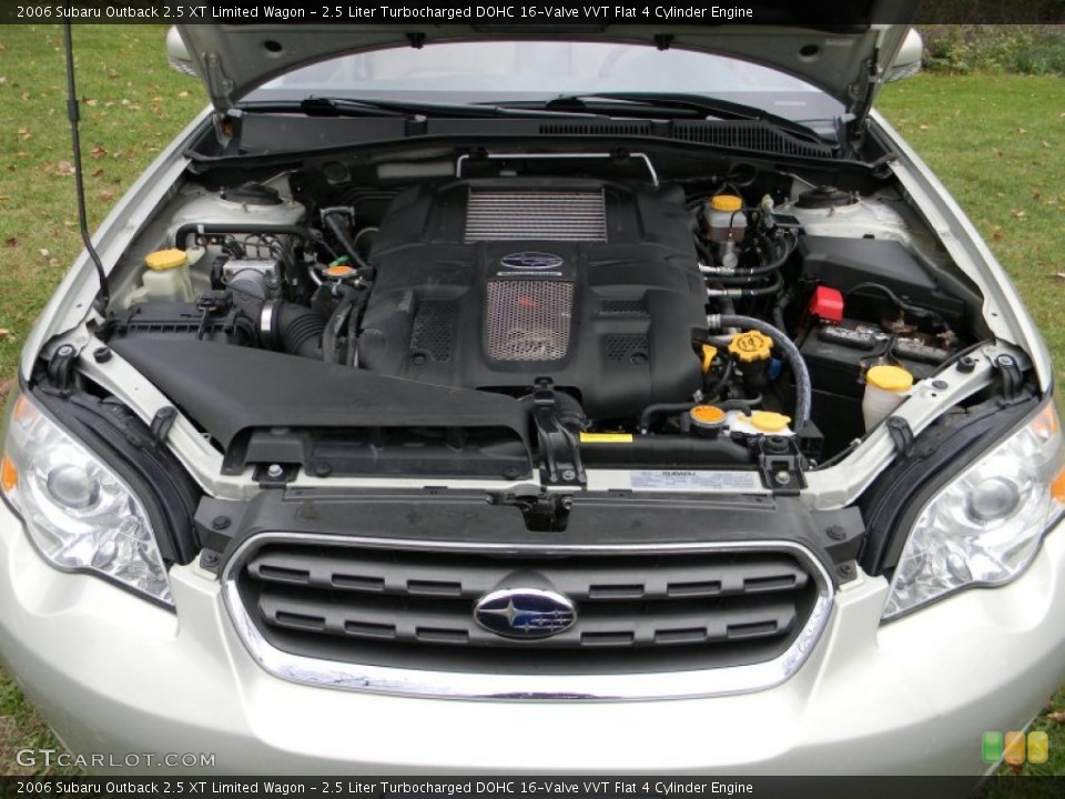 2.5 Liter Turbocharged DOHC 16-Valve VVT Flat 4 Cylinder 2006 Subaru Outback Engine
