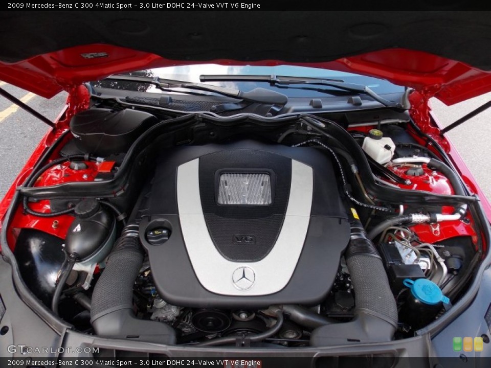 3.0 Liter DOHC 24-Valve VVT V6 2009 Mercedes-Benz C Engine
