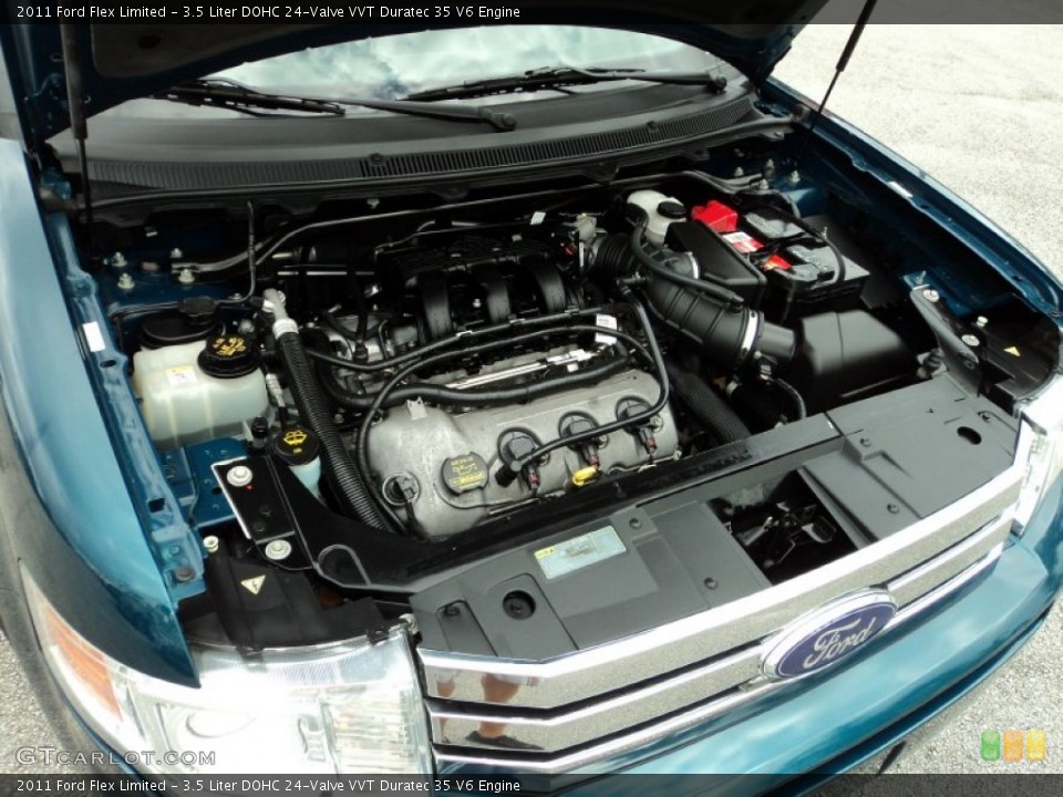 3.5 Liter DOHC 24-Valve VVT Duratec 35 V6 2011 Ford Flex Engine