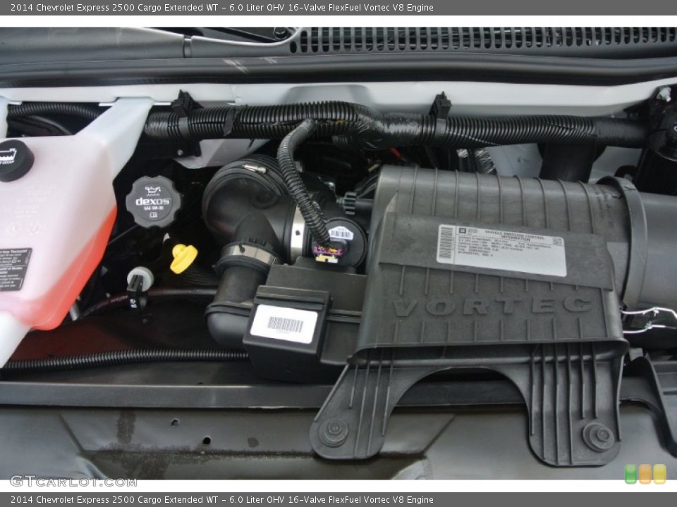 6.0 Liter OHV 16-Valve FlexFuel Vortec V8 2014 Chevrolet Express Engine
