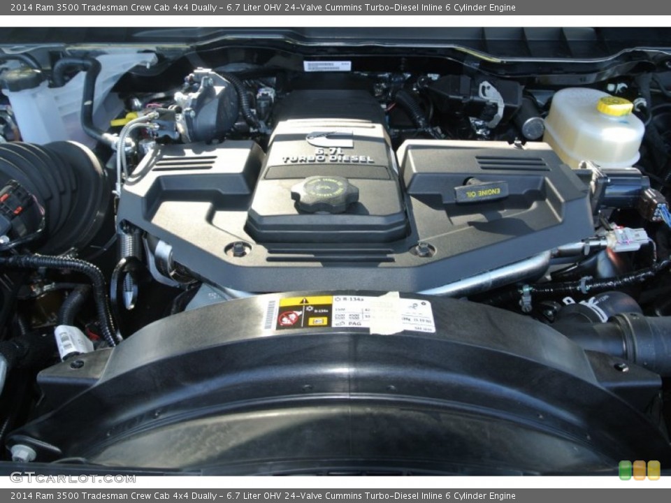 6.7 Liter OHV 24-Valve Cummins Turbo-Diesel Inline 6 Cylinder Engine for the 2014 Ram 3500 #87221187