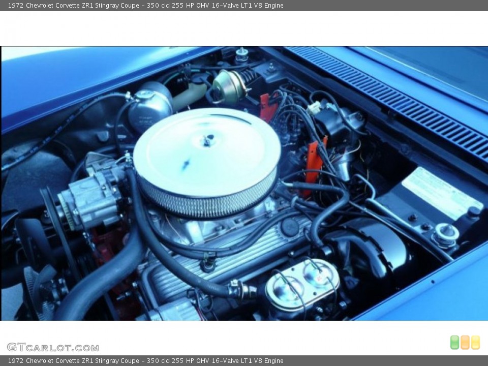 350 cid 255 HP OHV 16-Valve LT1 V8 Engine for the 1972 Chevrolet Corvette #87225891