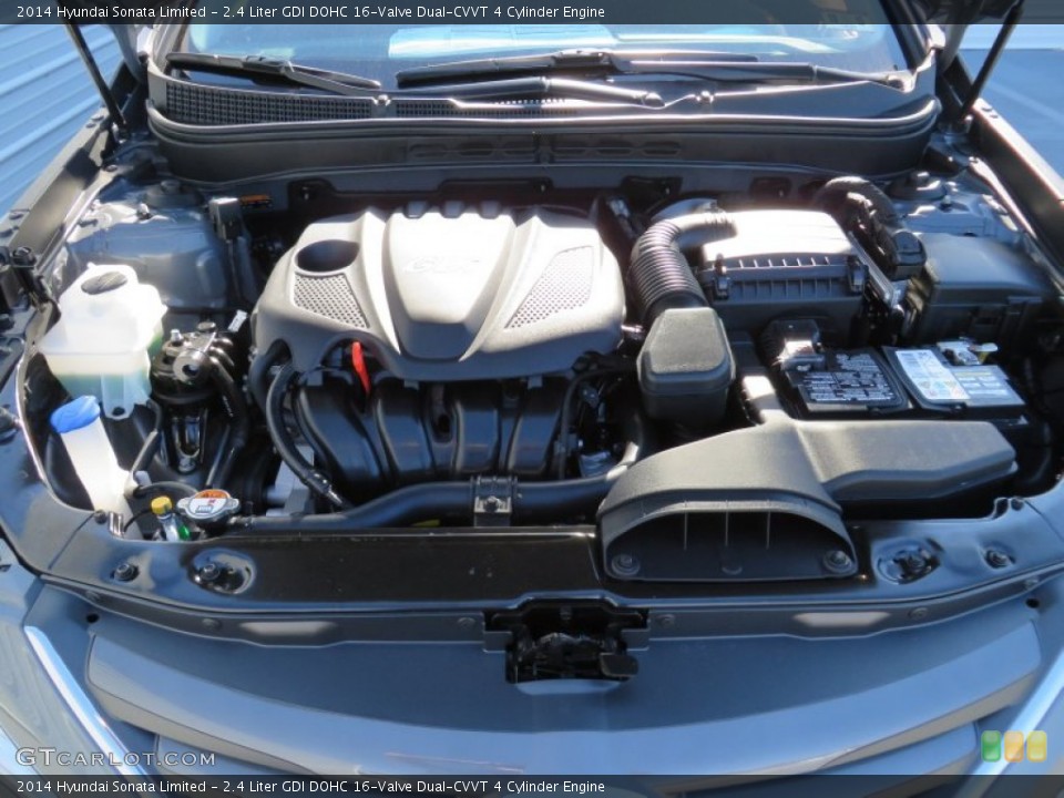 2.4 Liter GDI DOHC 16-Valve Dual-CVVT 4 Cylinder Engine for the 2014 Hyundai Sonata #87255765