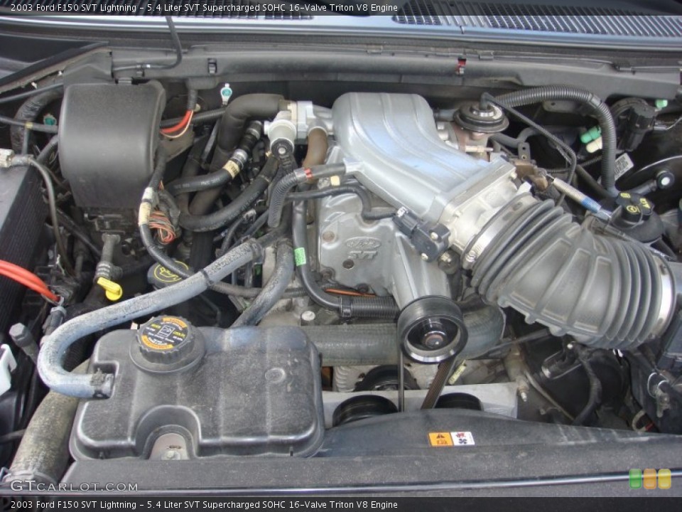 5.4 Liter SVT Supercharged SOHC 16-Valve Triton V8 Engine for the 2003 Ford F150 #87263808
