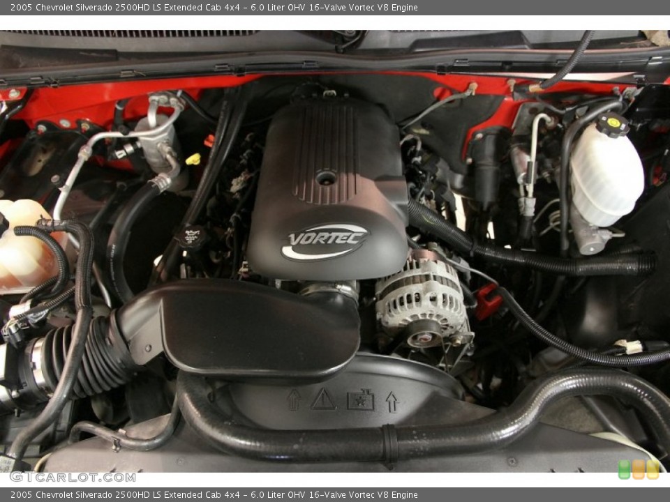 6.0 Liter OHV 16-Valve Vortec V8 Engine for the 2005 Chevrolet Silverado 2500HD #87312778