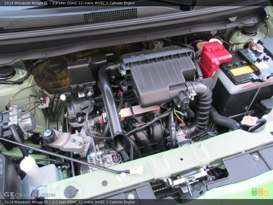 1.2 Liter DOHC 12-Valve MIVEC 3 Cylinder Engine for the 2014 Mitsubishi Mirage #87314419