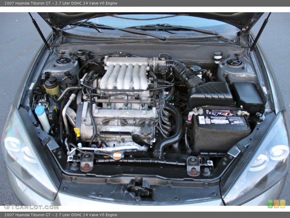 2.7 Liter DOHC 24 Valve V6 Engine for the 2007 Hyundai Tiburon #87315571