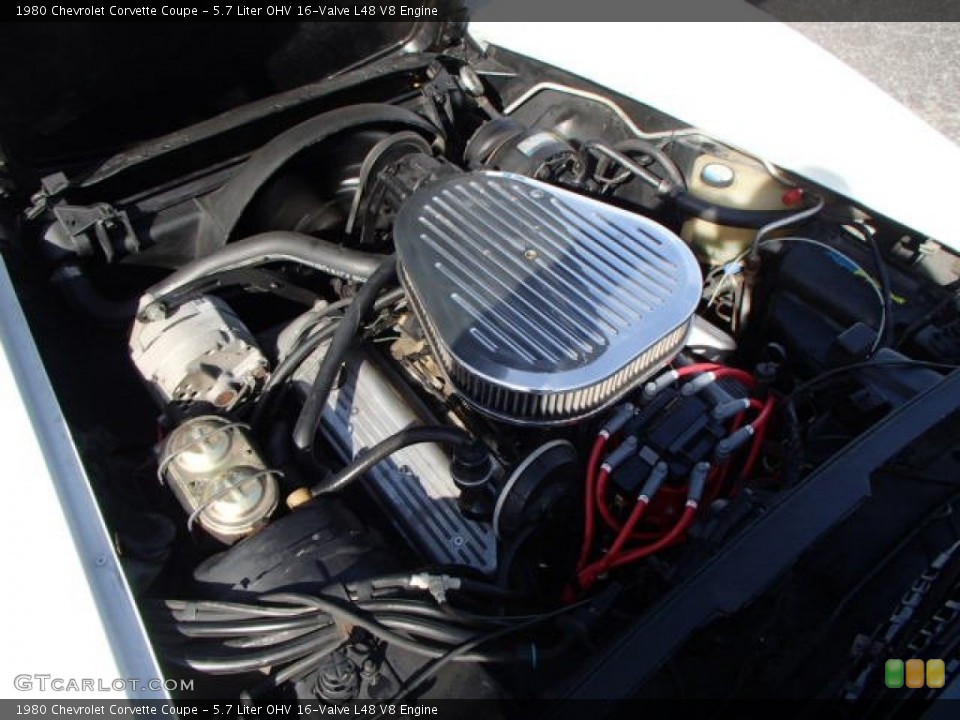 5.7 Liter OHV 16-Valve L48 V8 1980 Chevrolet Corvette Engine