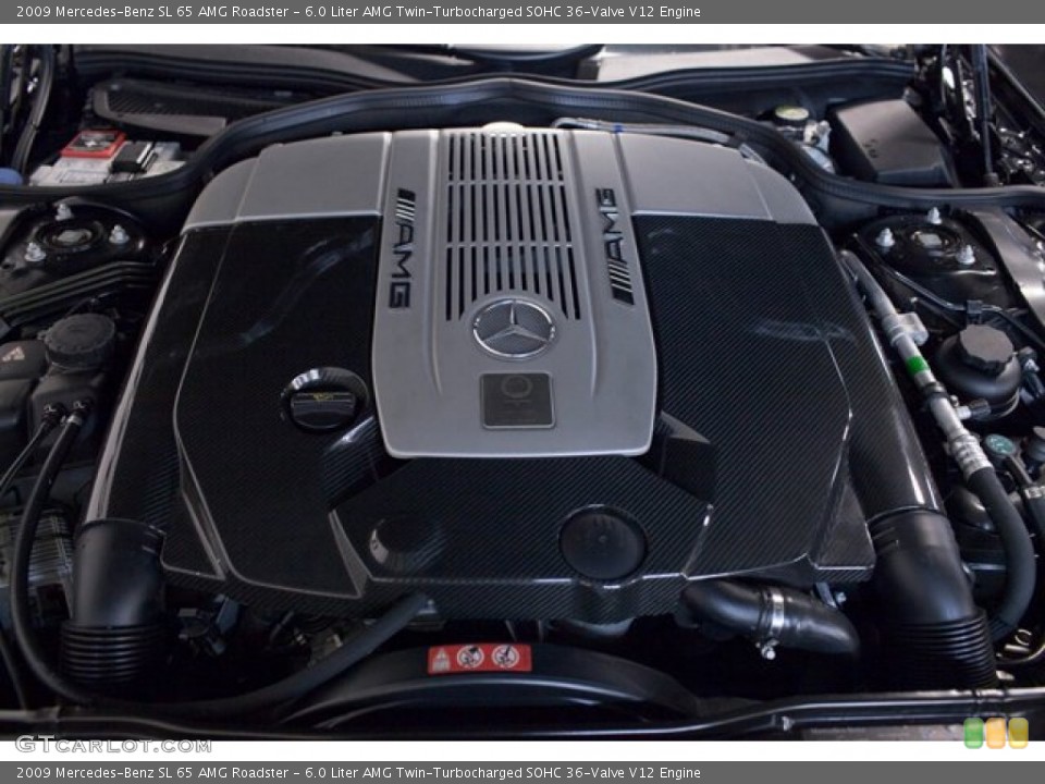 6.0 Liter AMG Twin-Turbocharged SOHC 36-Valve V12 Engine for the 2009 Mercedes-Benz SL #87329210