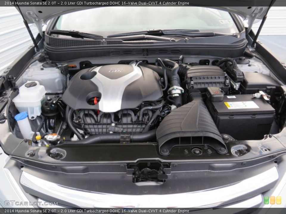 2.0 Liter GDI Turbocharged DOHC 16-Valve Dual-CVVT 4 Cylinder Engine for the 2014 Hyundai Sonata #87338650