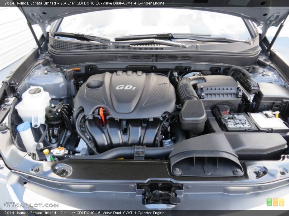 2.4 Liter GDI DOHC 16-Valve Dual-CVVT 4 Cylinder Engine for the 2014 Hyundai Sonata #87340504