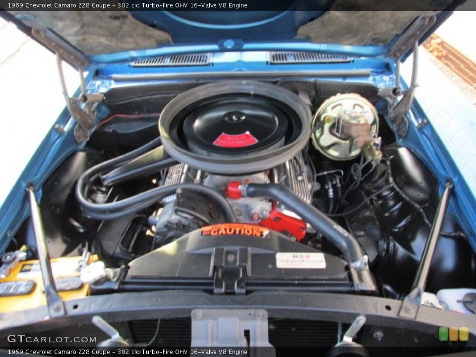 302 cid Turbo-Fire OHV 16-Valve V8 Engine for the 1969 Chevrolet Camaro #87359053
