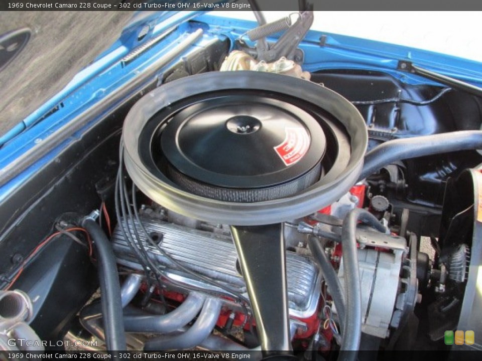 302 cid Turbo-Fire OHV 16-Valve V8 Engine for the 1969 Chevrolet Camaro #87359077