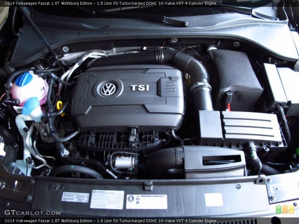 1.8 Liter FSI Turbocharged DOHC 16-Valve VVT 4 Cylinder Engine for the 2014 Volkswagen Passat #87370648