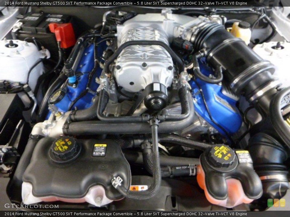5.8 Liter SVT Supercharged DOHC 32-Valve Ti-VCT V8 Engine for the 2014 Ford Mustang #87446741