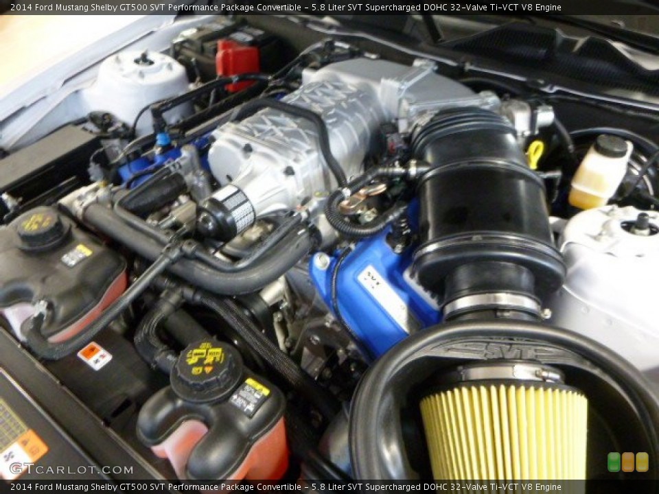 5.8 Liter SVT Supercharged DOHC 32-Valve Ti-VCT V8 Engine for the 2014 Ford Mustang #87446762