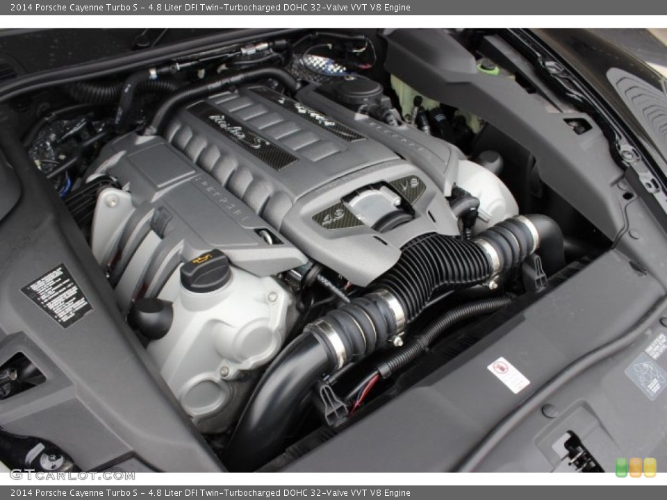 4.8 Liter DFI Twin-Turbocharged DOHC 32-Valve VVT V8 Engine for the 2014 Porsche Cayenne #87578196
