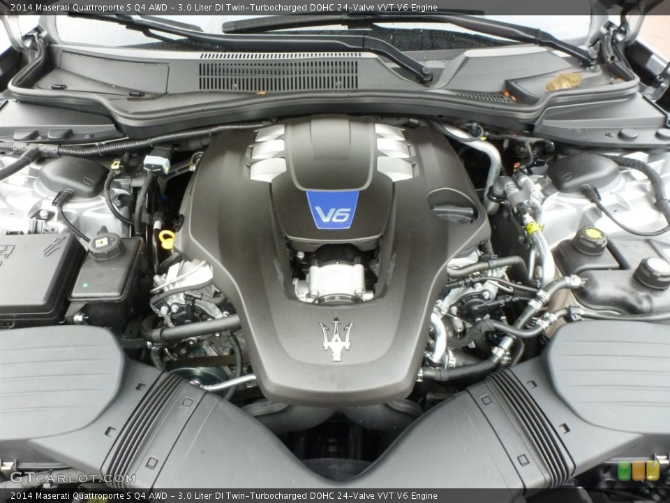 3.0 Liter DI Twin-Turbocharged DOHC 24-Valve VVT V6 2014 Maserati Quattroporte Engine