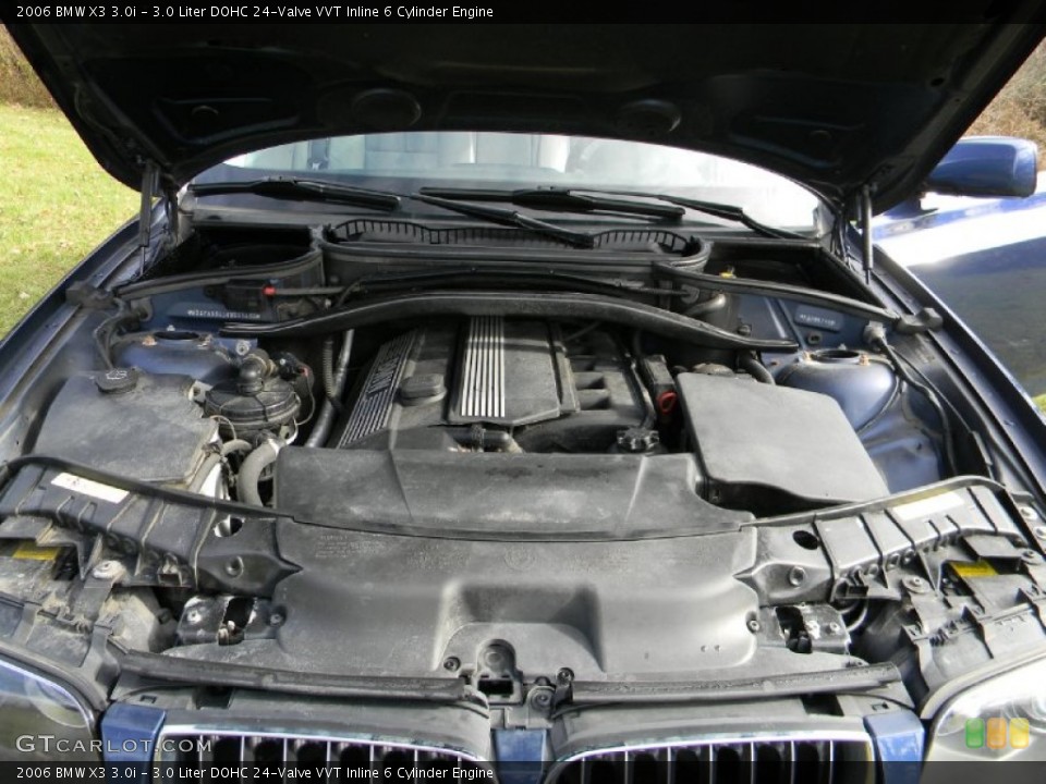 3.0 Liter DOHC 24-Valve VVT Inline 6 Cylinder 2006 BMW X3 Engine