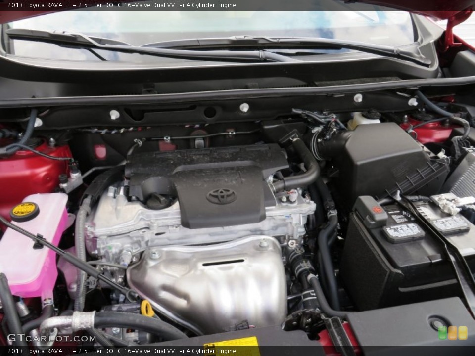 2.5 Liter DOHC 16-Valve Dual VVT-i 4 Cylinder 2013 Toyota RAV4 Engine