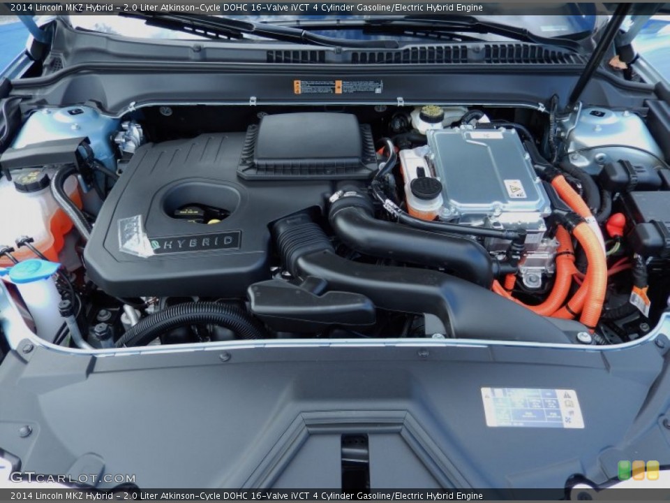 2.0 Liter Atkinson-Cycle DOHC 16-Valve iVCT 4 Cylinder Gasoline/Electric Hybrid Engine for the 2014 Lincoln MKZ #87626689