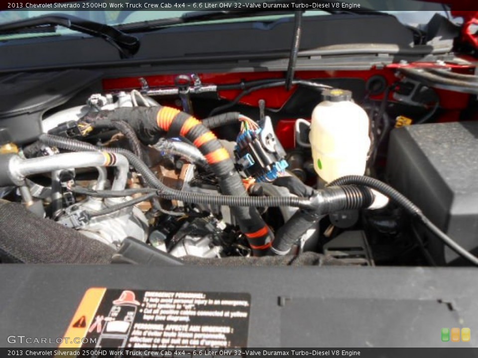 6.6 Liter OHV 32-Valve Duramax Turbo-Diesel V8 Engine for the 2013 Chevrolet Silverado 2500HD #87627112