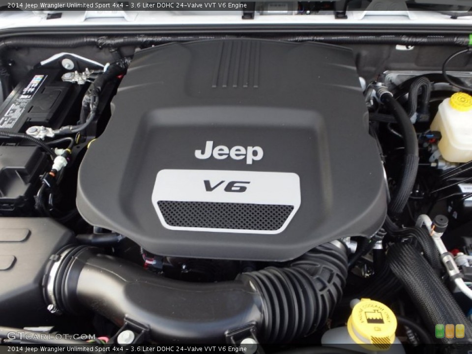3.6 Liter DOHC 24-Valve VVT V6 Engine for the 2014 Jeep Wrangler Unlimited #87635257