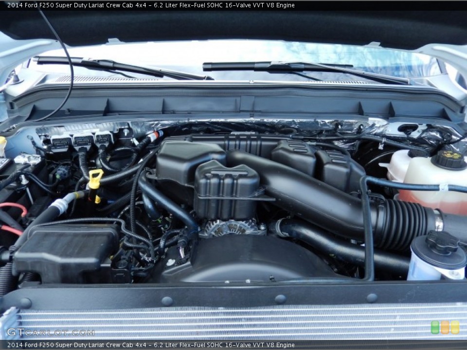 6.2 Liter Flex-Fuel SOHC 16-Valve VVT V8 2014 Ford F250 Super Duty Engine