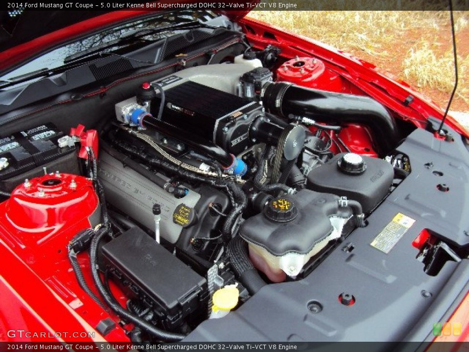 5.0 Liter Kenne Bell Supercharged DOHC 32-Valve Ti-VCT V8 Engine for the 2014 Ford Mustang #87783108