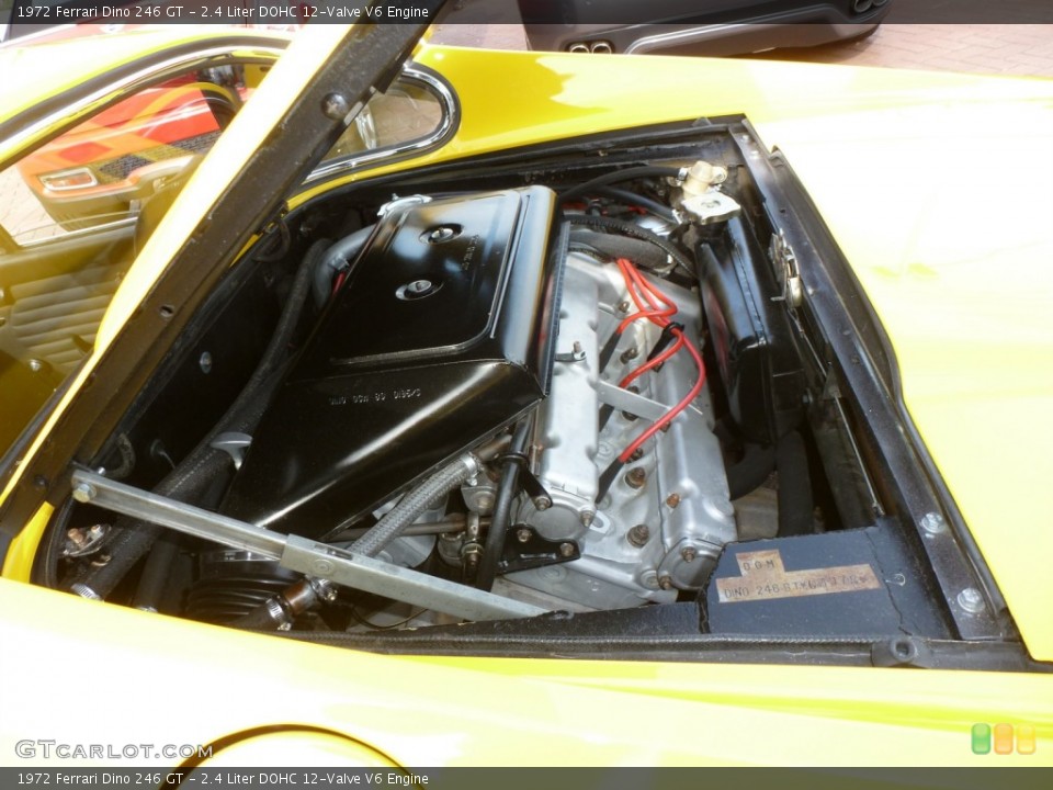 2.4 Liter DOHC 12-Valve V6 Engine for the 1972 Ferrari Dino #87789254