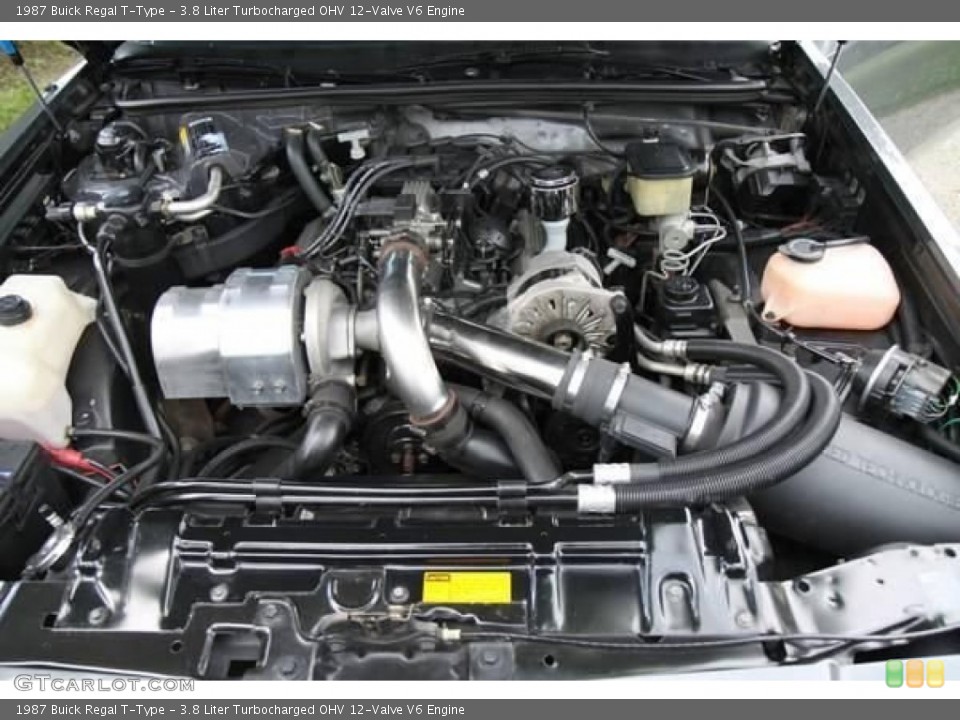 3.8 Liter Turbocharged OHV 12-Valve V6 Engine for the 1987 Buick Regal #87791257