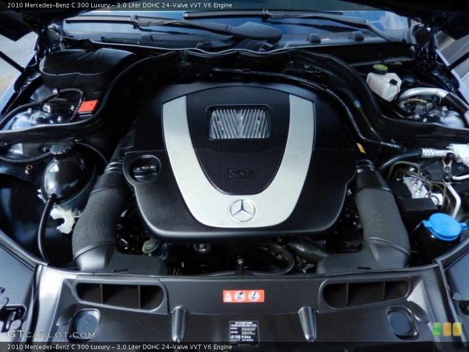3.0 Liter DOHC 24-Valve VVT V6 2010 Mercedes-Benz C Engine