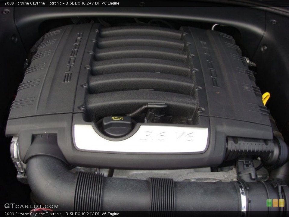 3.6L DOHC 24V DFI V6 2009 Porsche Cayenne Engine