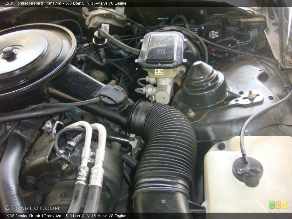 5.0 Liter OHV 16-Valve V8 Engine for the 1986 Pontiac Firebird #87907516