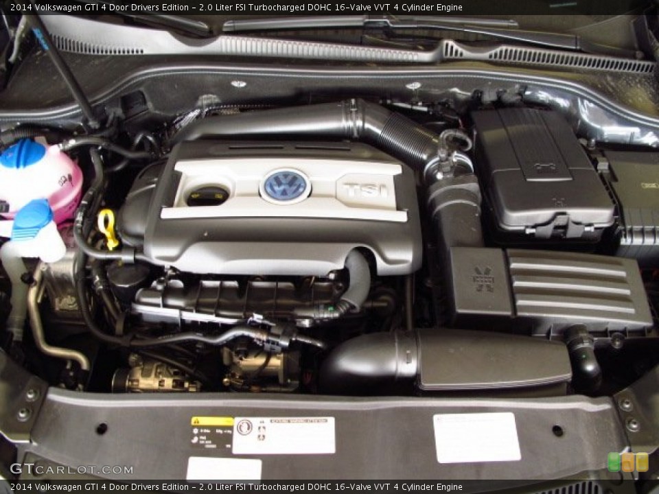 2.0 Liter FSI Turbocharged DOHC 16-Valve VVT 4 Cylinder 2014 Volkswagen GTI Engine