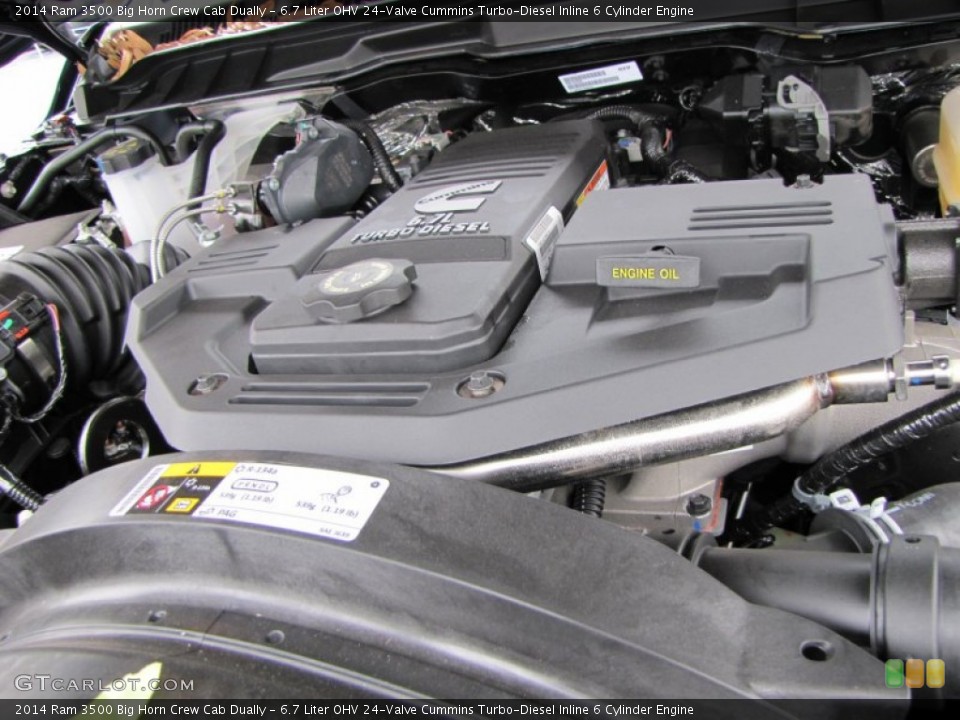 6.7 Liter OHV 24-Valve Cummins Turbo-Diesel Inline 6 Cylinder Engine for the 2014 Ram 3500 #87974424