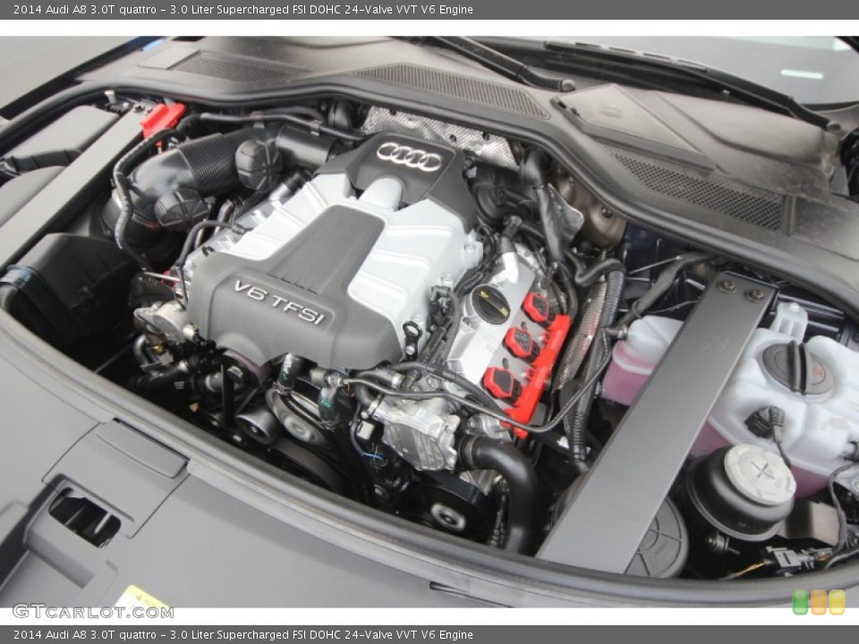 3.0 Liter Supercharged FSI DOHC 24-Valve VVT V6 Engine for the 2014 Audi A8 #87975912